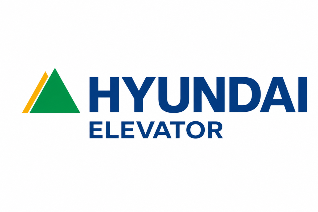 Hyundai Elevator brand logo on a white background