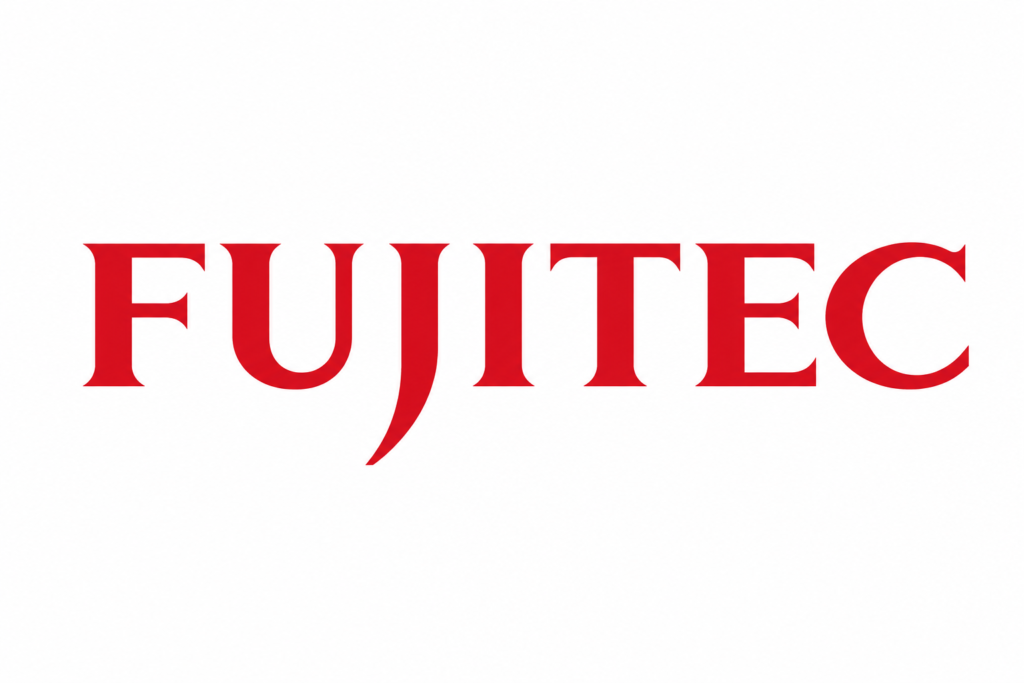 Fujitec elevator brand logo on a white background