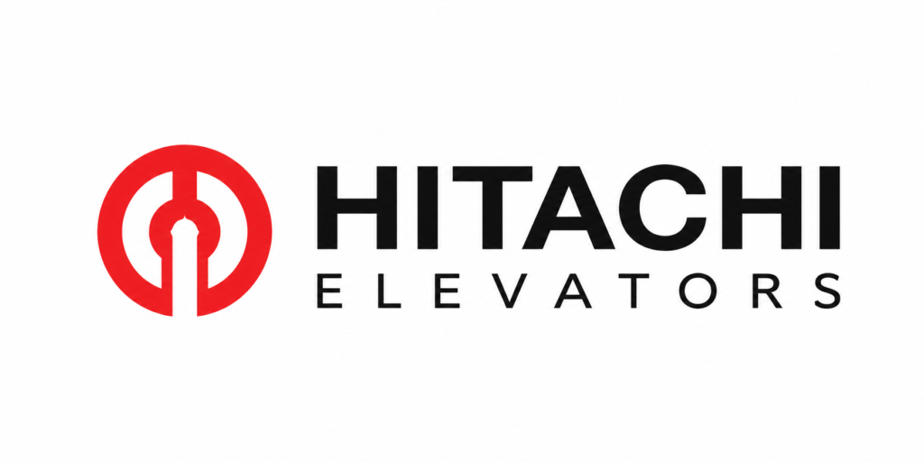 Hitachi Elevators brand logo on a white background