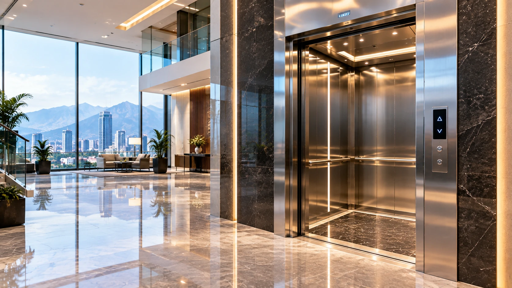 Premium passenger elevator installed in a modern building in Islamabad and Rawalpindi, Pakistan